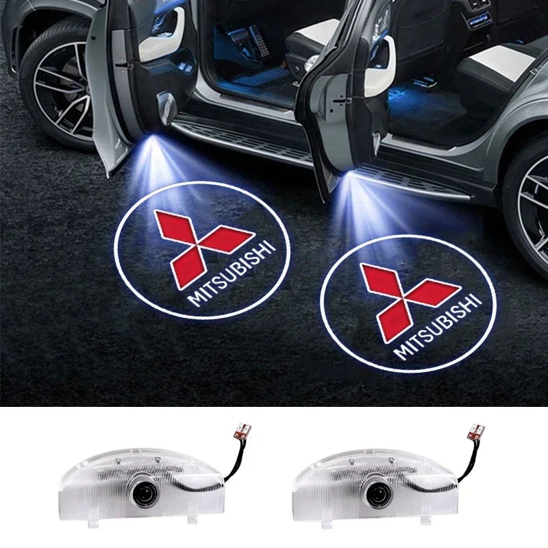 

2PCS Car Door Welcome Light Led Projector Lamp for Mitsubishi Pajero 2008-2020 Grandis 2009 Auto Accessories