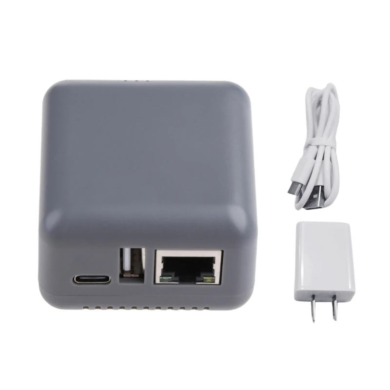 NP330 USB 2.0 Print Server Support 10/100Mbps RJ45 LAN Port for Phone PC 96BA