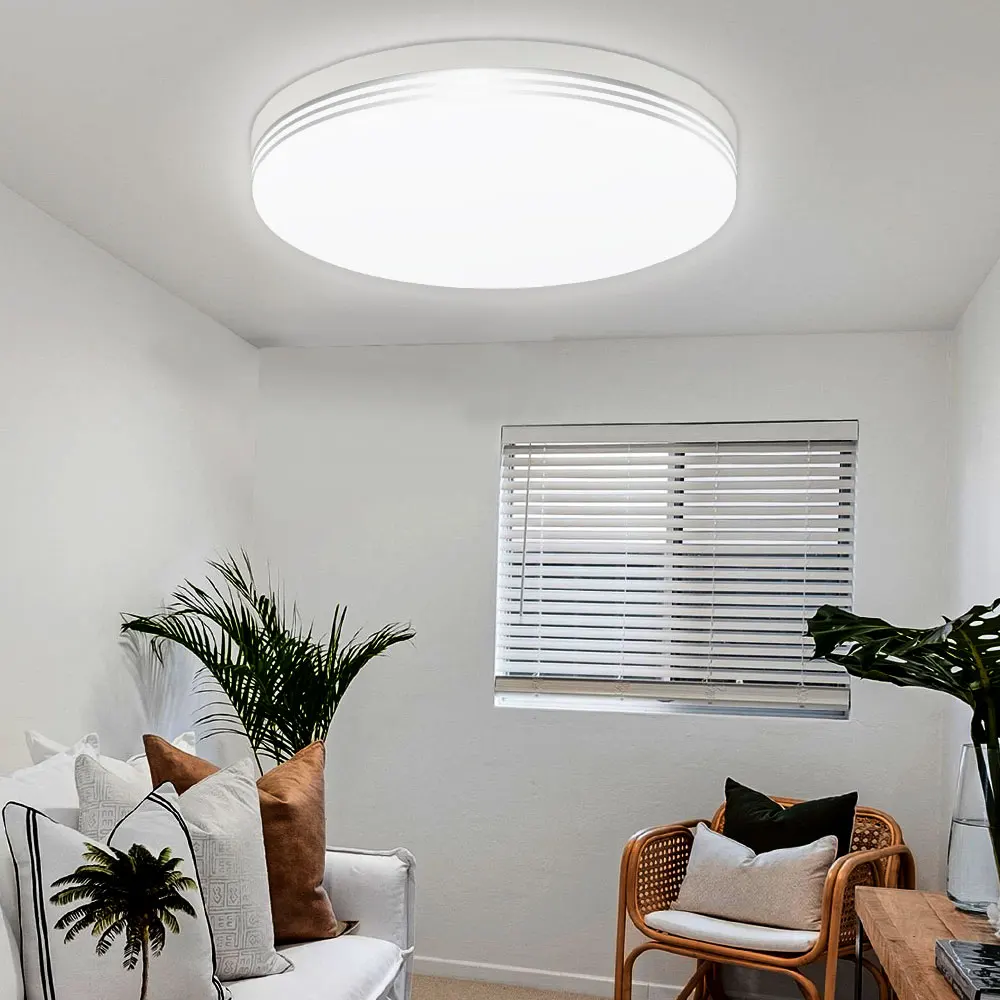 Ultra Thin LED Ceiling Light Modern Square/Round Panel Lamp Surface Flush Mount for Bedroom Kitchen Hallway Living Room Lighting