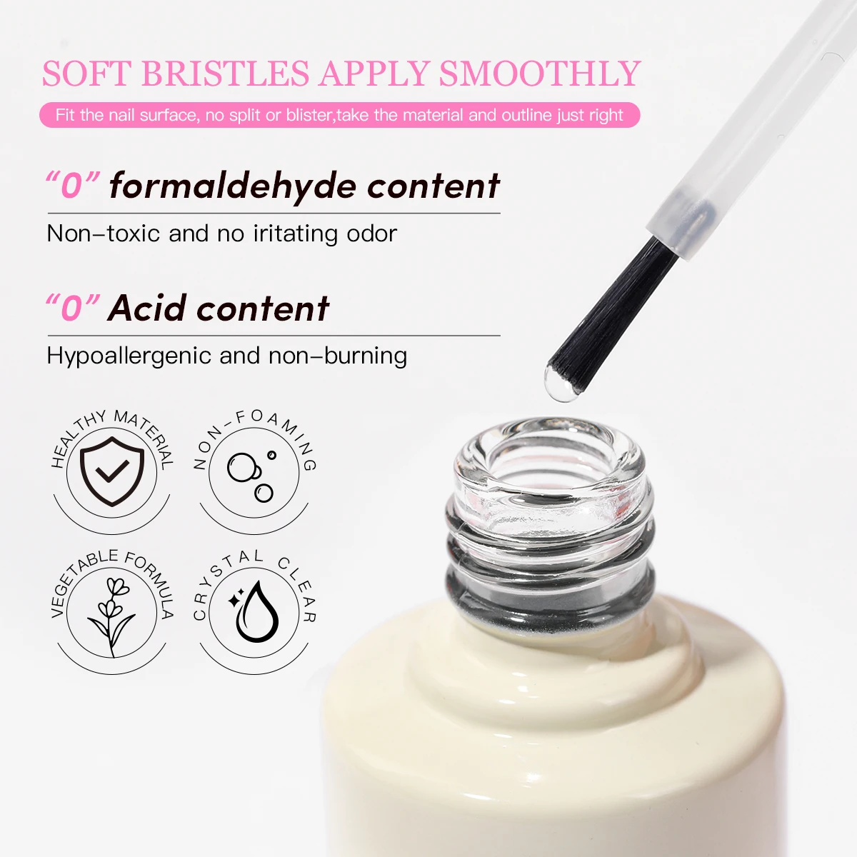 15ml NAIL Prep Dehydrator ธรรมชาติกรดฟรี Primer GEL เล็บ Air DRY Soak Off BASE Top Coat เจลเล็บเคลือบเงาเล็บ