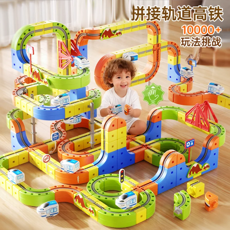 Anti-Gravity Magnetic Attraction Track Train Changeable Magnetic Magic Rail Car Electric Train Toy Magnetic Levitation Track Toy