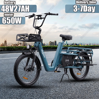 ONESPORT OT01 Aldult E Bike 650W Motor 48V27AH Lithium Battery Electric Bicycle 20-inch Off-road All-terrain Tires Electric Bike