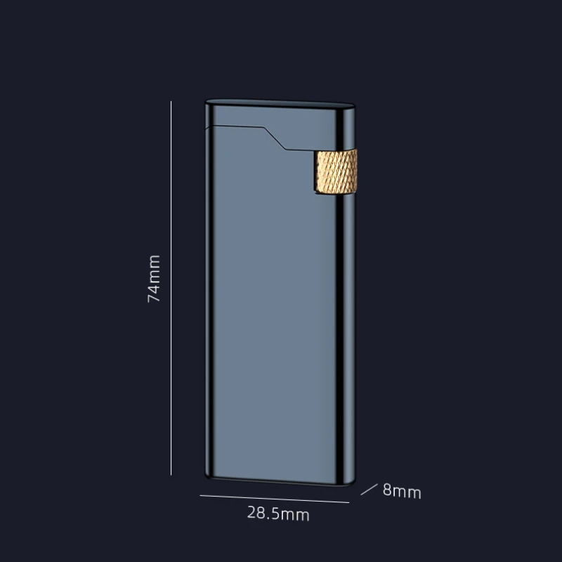 2024 nowa zapalniczka z otwartym płomieniem metalowa zapalniczka na drobne koła gadżet dla mężczyzn nowa Mini zapalniczka na butan zapalniczka