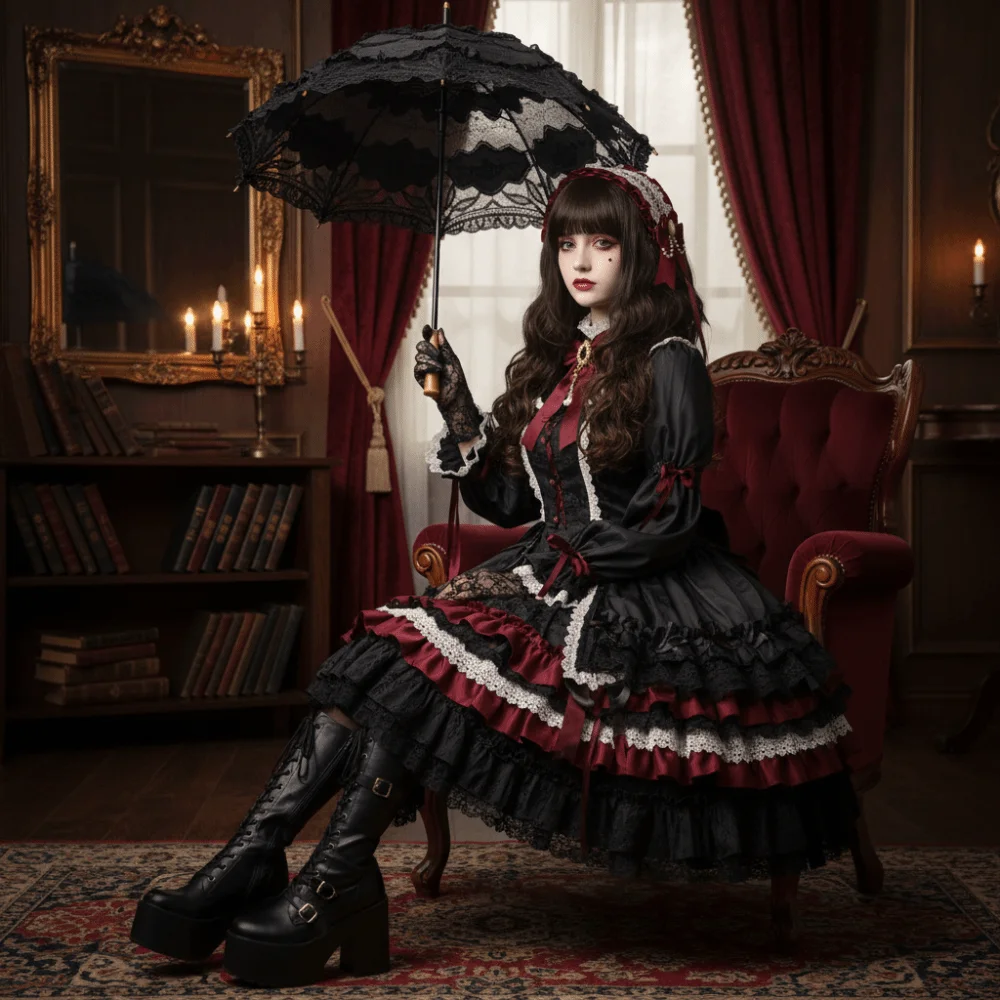 

Sweet Lolita Lace Headband Pearl Ribbon Bow Maid Cosplay Headdress Hair Accessories JK Lolita Hair Clip Masquerade Headpiece