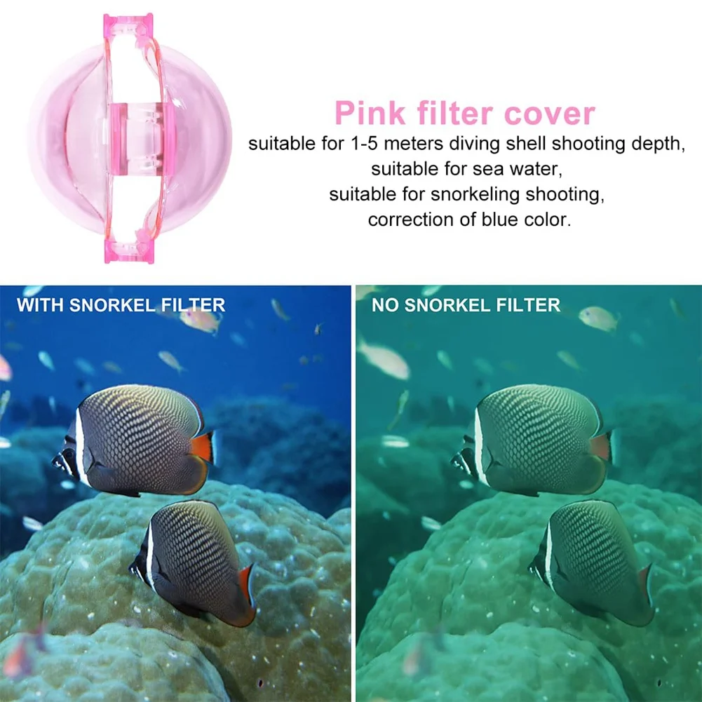 AD41-مرشح الغوص لحقيبة الغوص Insta360 X3، تصحيح الألوان في الغوص والغطس ومقاطع فيديو الصور تحت الماء،