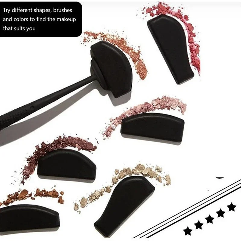 Heallor 6 in 1 Augen Make-up Schablonen Lidschatten Pads Schablone Eyeliner Schablonen Augen Make-up Stempel Applikator für Frauen Schönheit Shapi