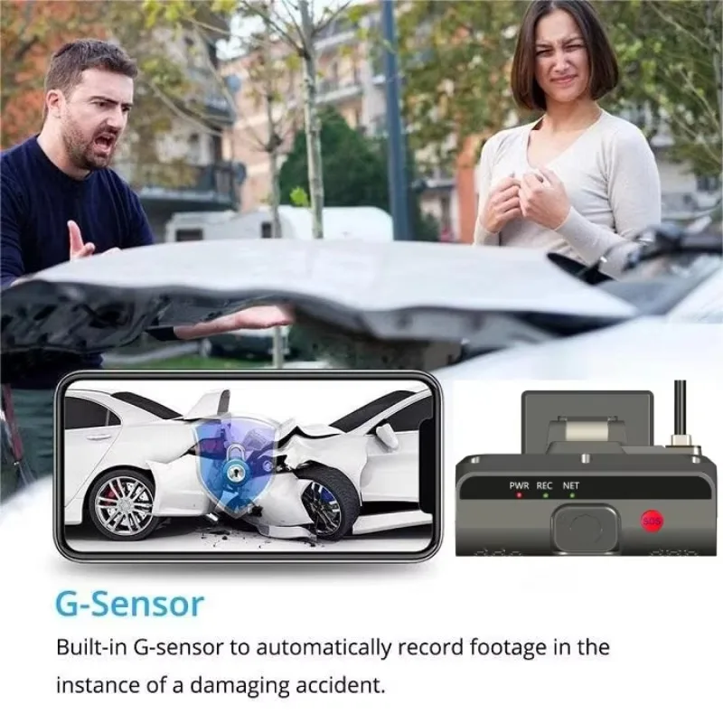 2K Ai Dashcam Blackbox 1080P ADAS DSM التعرف على الوجه DVR نظام المساعدة في القيادة المتقدم