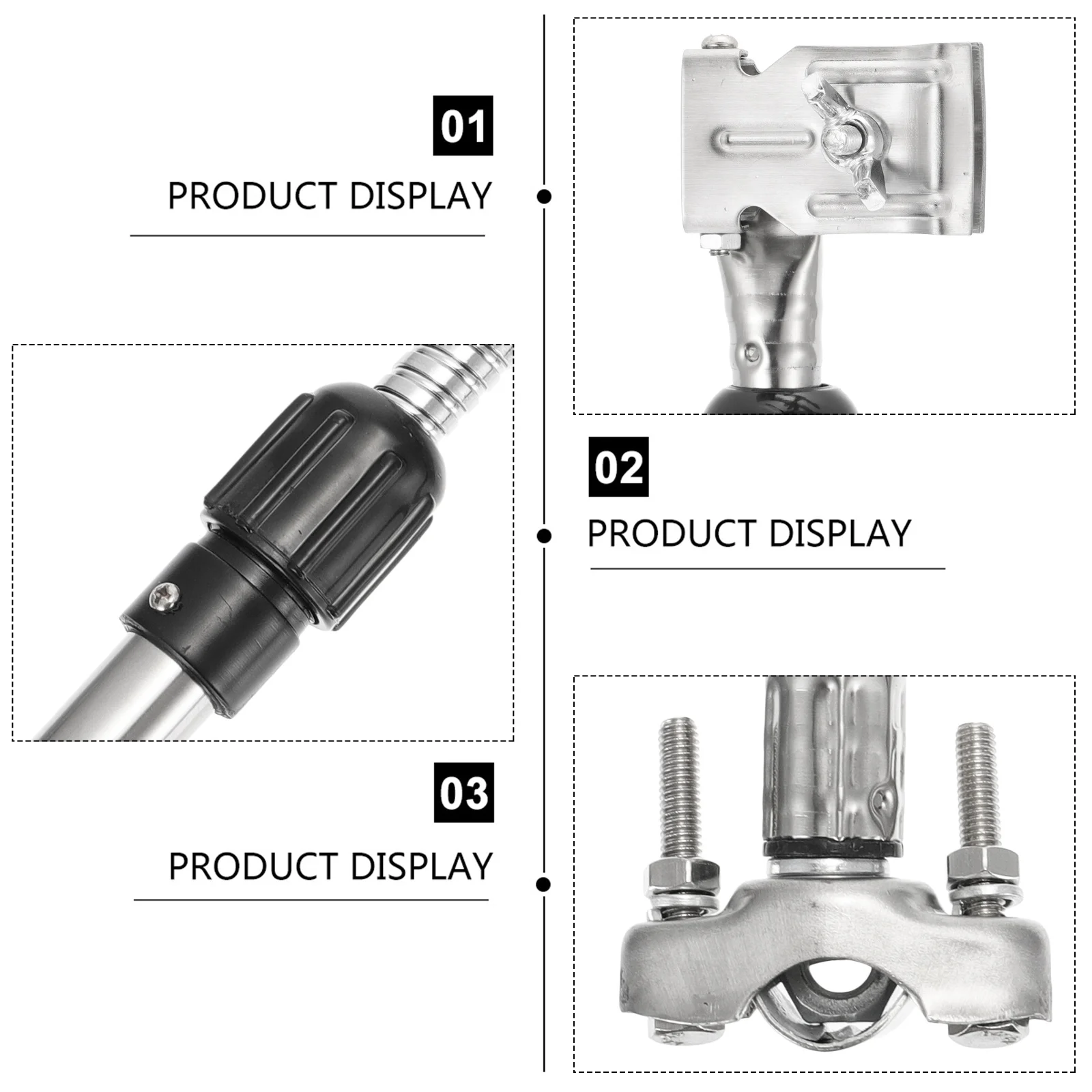 

1Pcs High Quality Steel Umbrella Stand Adjustable Clamp for Bike Trolley Wheelchair Stroller Walker Scooter Hands Free Outdoor