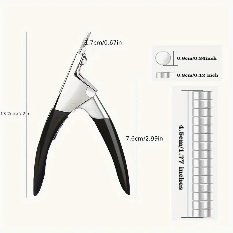 Acrylic Nail Cutter Stainless Steel Rainbow Clipper Scissors U Word False Tips Trimmer Manicure Tools Straight Cut view 4