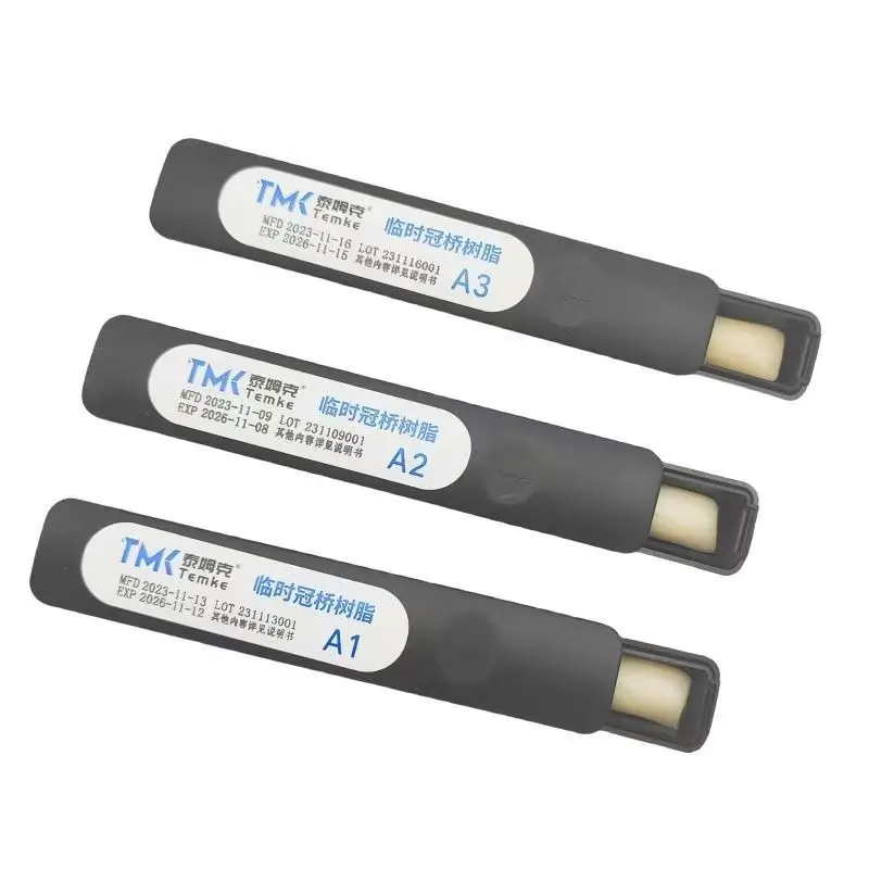 

Dental TMK Light Cured Temporary Crown and Bridge Casting Wax Odorless Inlay Resin Temporary Crown Material Dental Materials