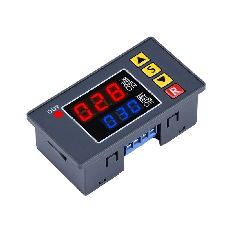 T3231 Programmable Time Controller Dual LED Display Digital Relay Time Delay Switch