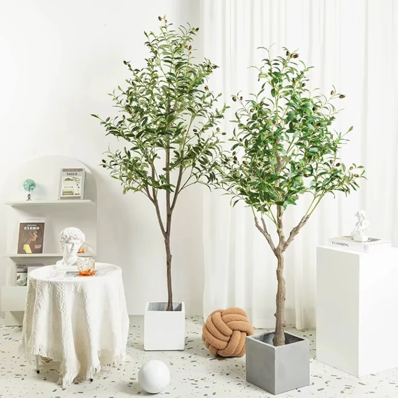 

Artificial Olive Tree 50CM Stylish Green Potted Plant for Home Garden Decoration Ideal for Nordic Style Interior Design