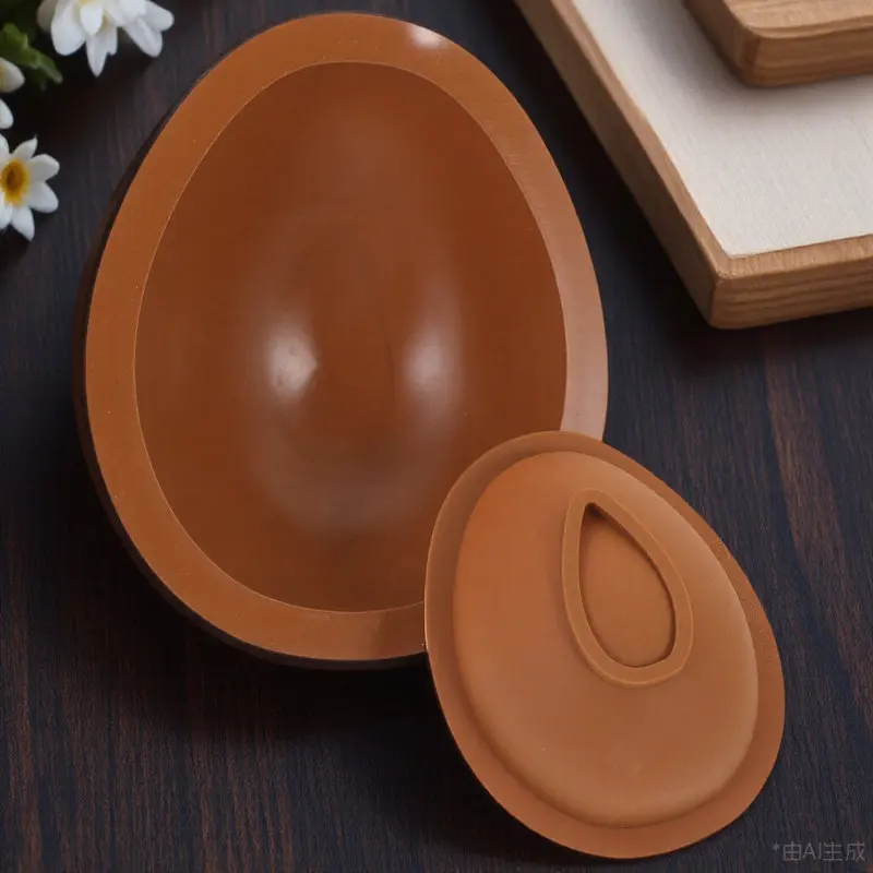 1Set Silicone Chocolate Mold Easter Egg Shape Heat Resistant Cookie Cutter Mold for Baking Candy Fondant Cake Baking Tool