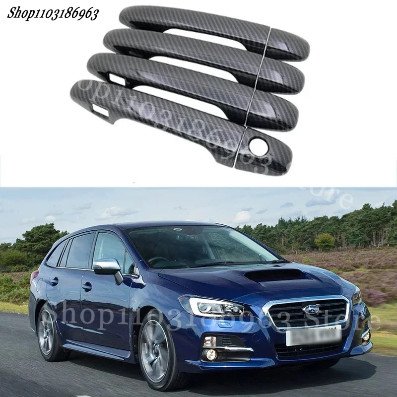 

Gloss Black Door Handle Cover Sticker Trim For Subaru Levorg 2015-2019 car Sticker car Accessories Car-Styling Accessories