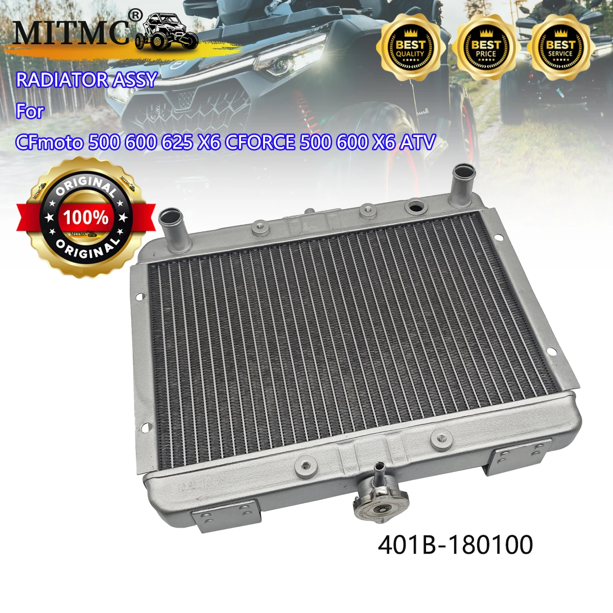 

RADIATOR ASSY For CFmoto 500 600 625 X6 CFORCE 500 600 X6 ATV 401B-180100