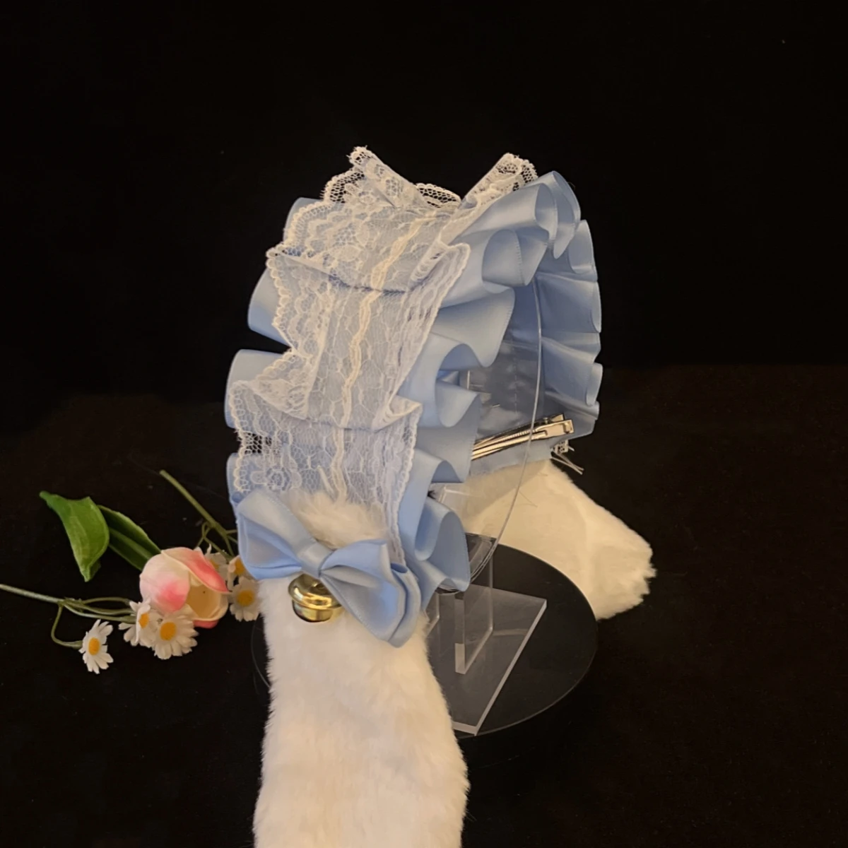 Japanse Konijn Oor Lolita Kant Boog Hangoor Bunny Oren Hoofdband Haarband Kawaii Cosplay Haaraccessoires D840