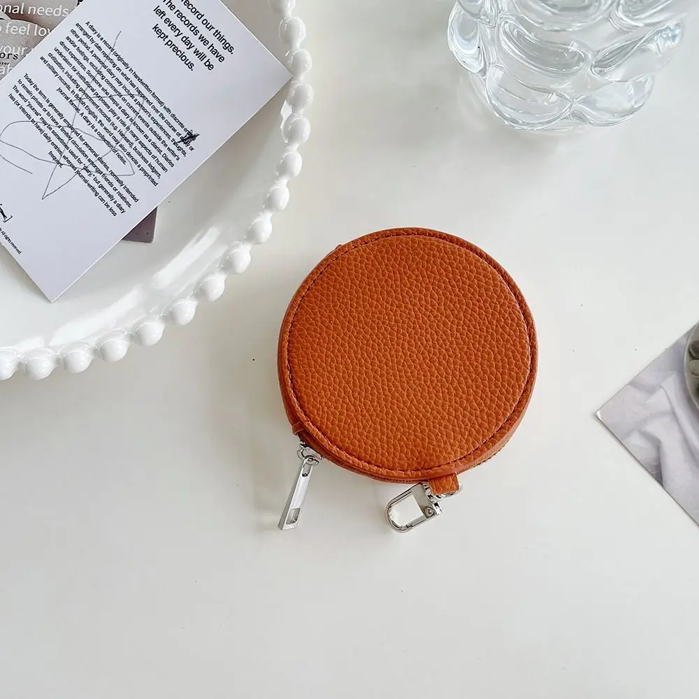Star PU Leather Coin Purse PU Leather Bag Pendant Keychain Round Wallet Korean Style Small Storage Bag Small Storage Bag