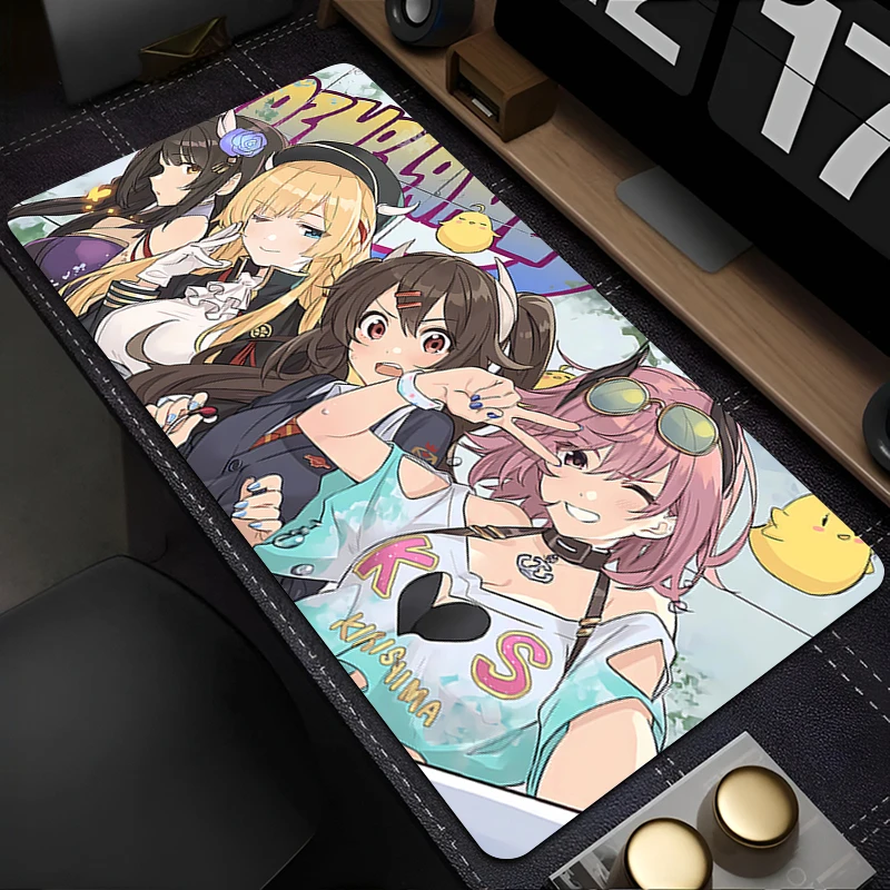 Tapis de souris accessoires PC tapis de clavier tapis de bureau tapis de souris antidérapant dessin animé tapis de tablette en caoutchouc Azur Lane tapis étendu de jeu