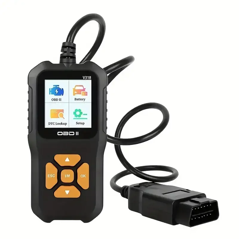 V318 OBD2 자동차 스캐너 진단 스캔 도구, 컬러 스크린 차량 오류 코드 리더, 자동 읽기 오류 코드 확인 엔진 조명 