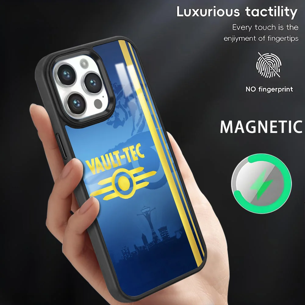 F-Fallout S-Series 4 Phone Case For iPhone 16 15 14 13 12 11 Pro Max Plus Mini Magnetic Magsafe Wireless Charging Cover Coque