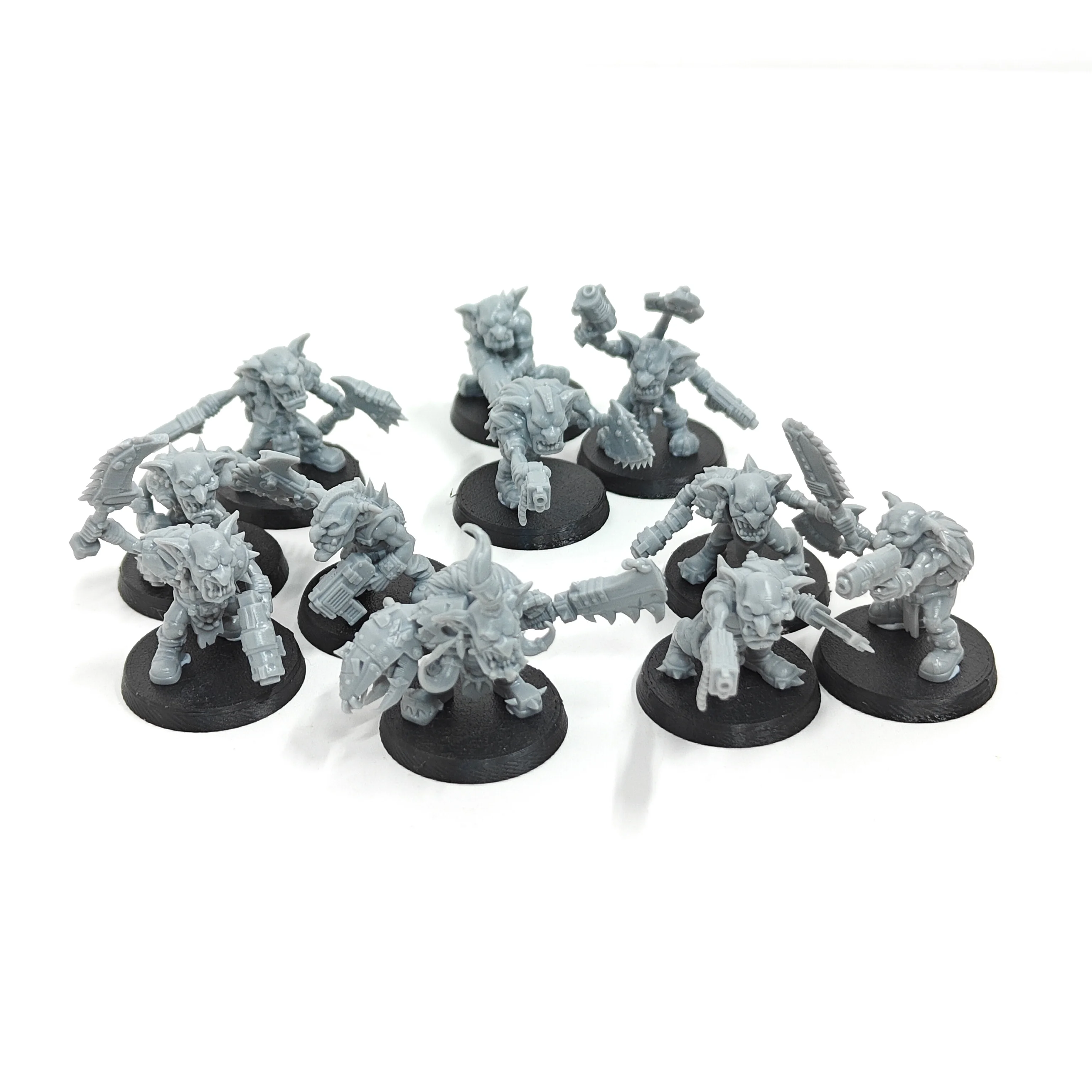 Kits de garaje Juego de guerra Goblin ork kits de resina figura miniaturas sin pintar (11 figuras) zw632