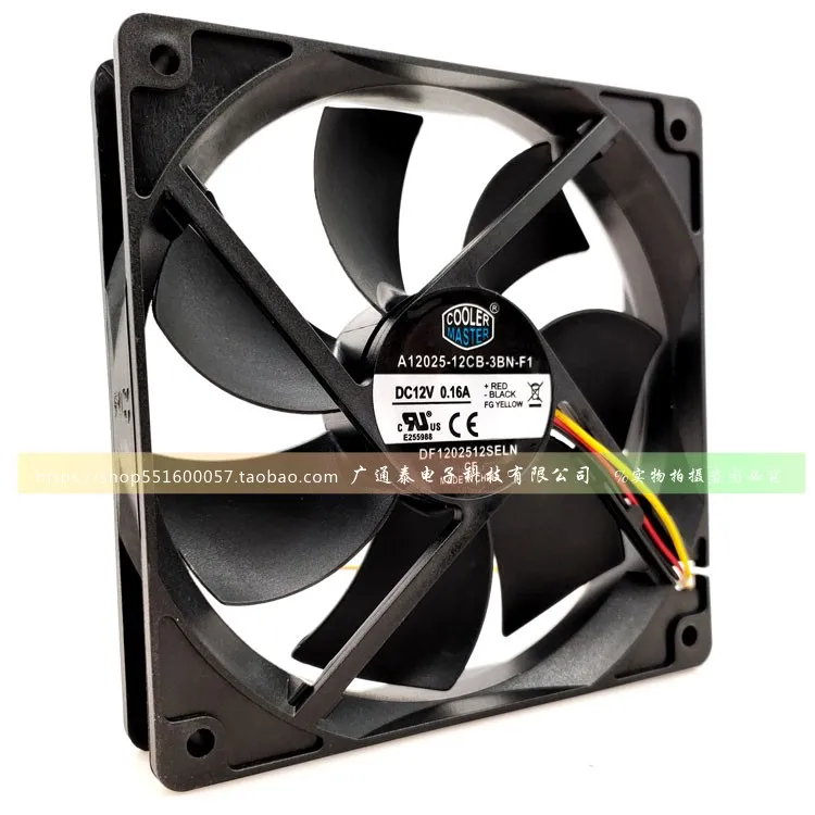 Cooler Master 12025 A12025-12CB-3BN-F1 12V 0.16A Chassis Mute Cooling Fan