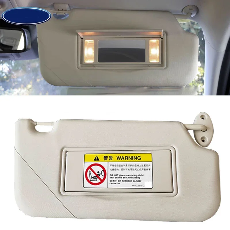 For Ford Focus Sun Visor Auto Sun Shield with Glass Mirror Left Side Driver Side Sun Visor 2012 2013 2014 2015 2016 2017 2018