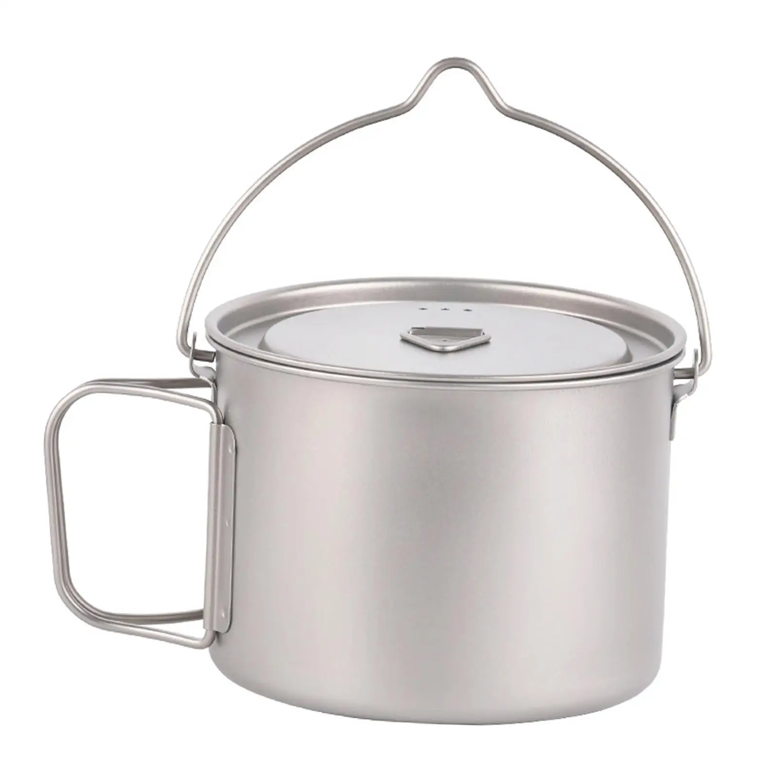 Tasse ronde ultralégère en titane avec couvercle, pot extérieur, tasse pour sac à dos, pêche, maison, bureau, 900ml