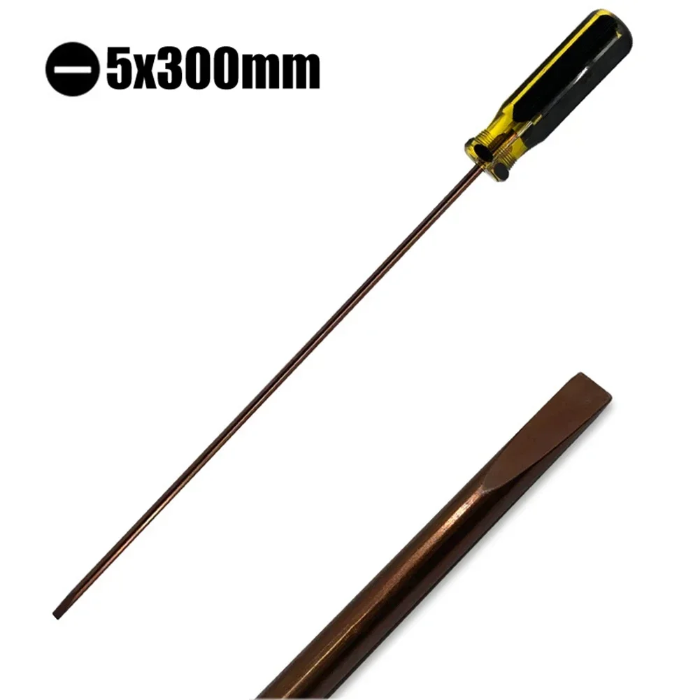 12Inch Extended Screwdriver Long Slotted Cross Screwdriver Rubber Handle Multipurpose Magnetic Electric Screwdriver Tools