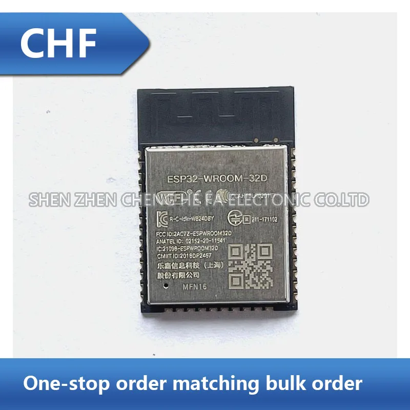 1PCS/10PCS ESP32-WROOM-32D-N16 SMD 16MB Flash WiFi Bluetooth Module Supports SPI Transparent Serial Port Brand New Original