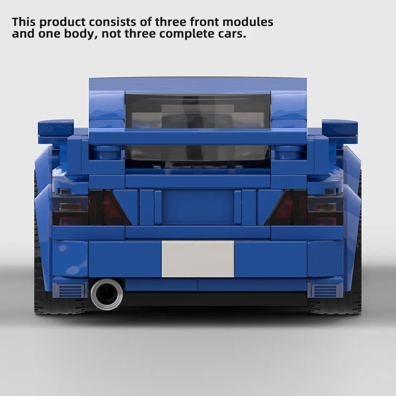 innovative 3in1 WRX STI speed champions race car bricks muscle sport car blocks custom motor building moc unique display klocki