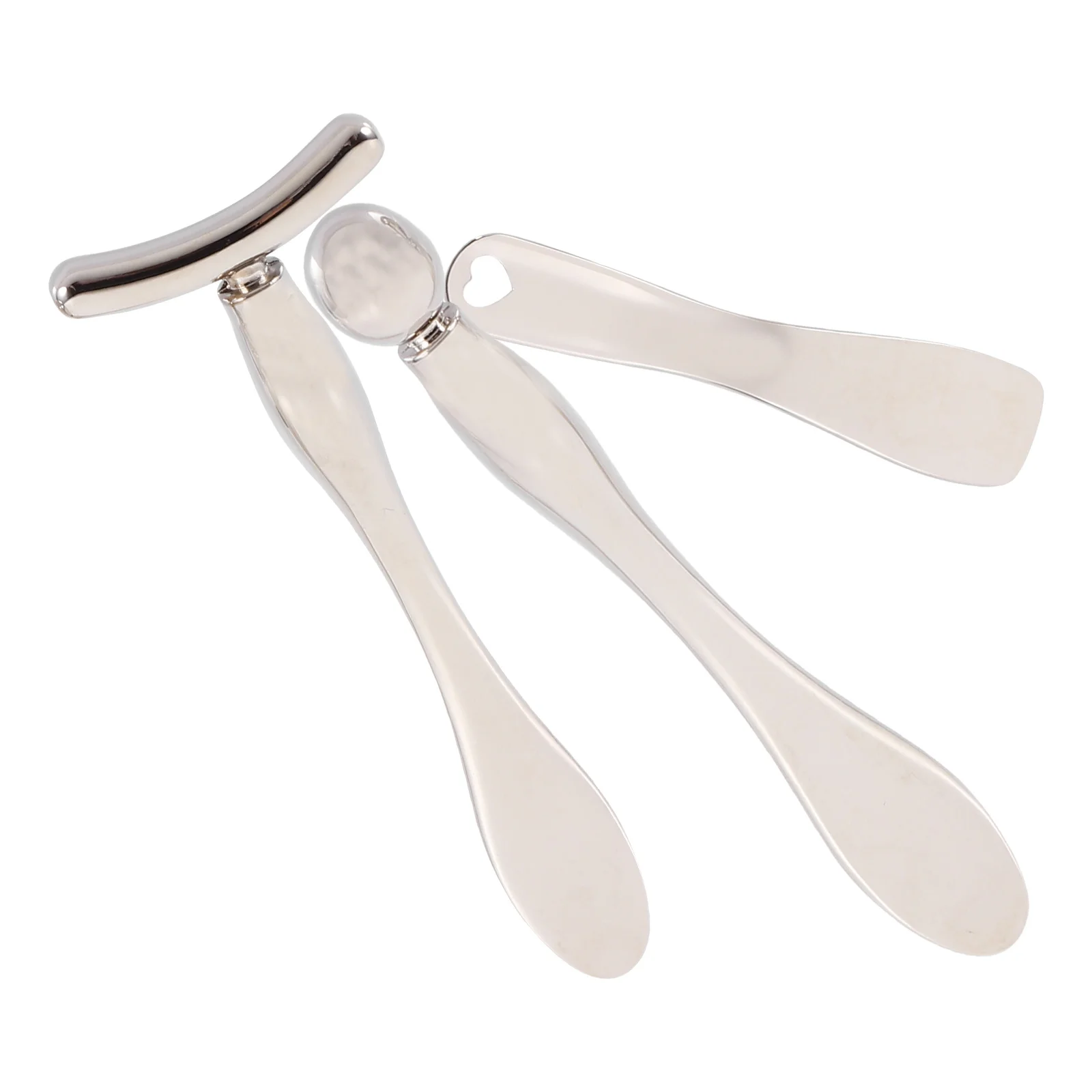 

Компактный крем для лица для глаз, 3 шт., для стимуляции кровообращения и красоты, массажная палочка для глаз, ложка для крема для лица