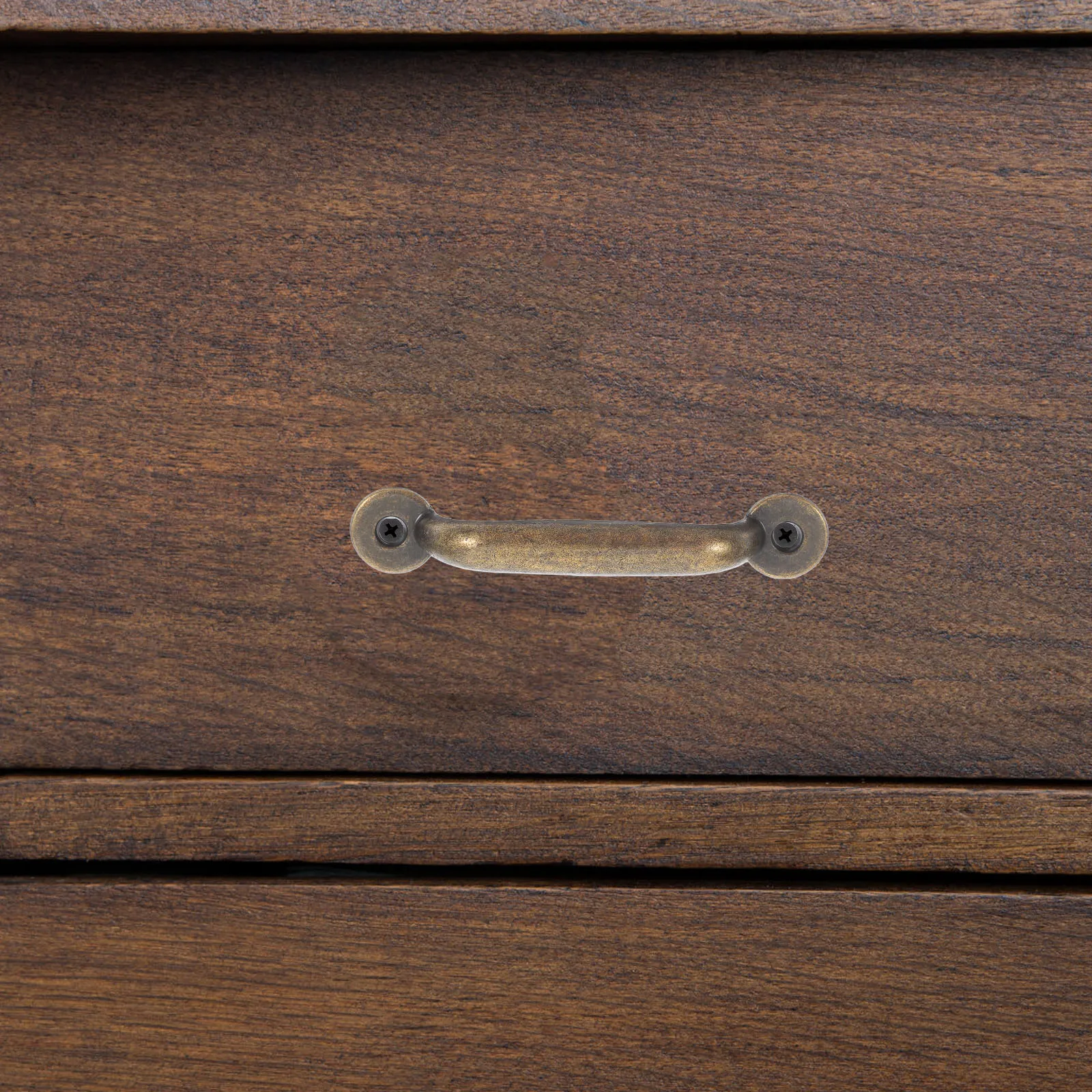 

6pcs Modern Minimalist Drawer Pulls Surface Mounted Metal Cabinet Hardware Bronze Finish Rustic Furniture Handles For
