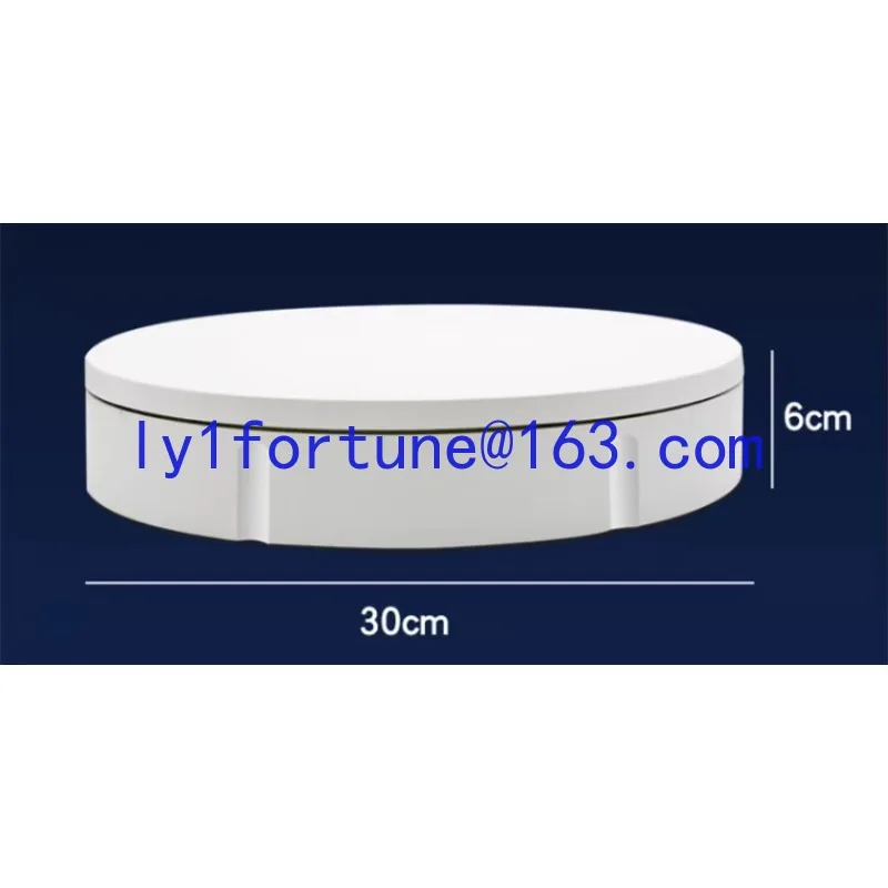 30 cm/22 cm plastic auto-rotating display turntable 360, maximum load 100 kg, suitable for sports and entertainment products