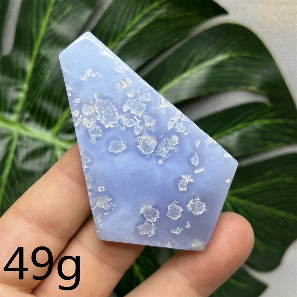 Natural Gemstone Blue Lace Agate Geode Free Form Original Mineral Specimen Super Energy Yoga Chakra Stone Healing Witch Prayer