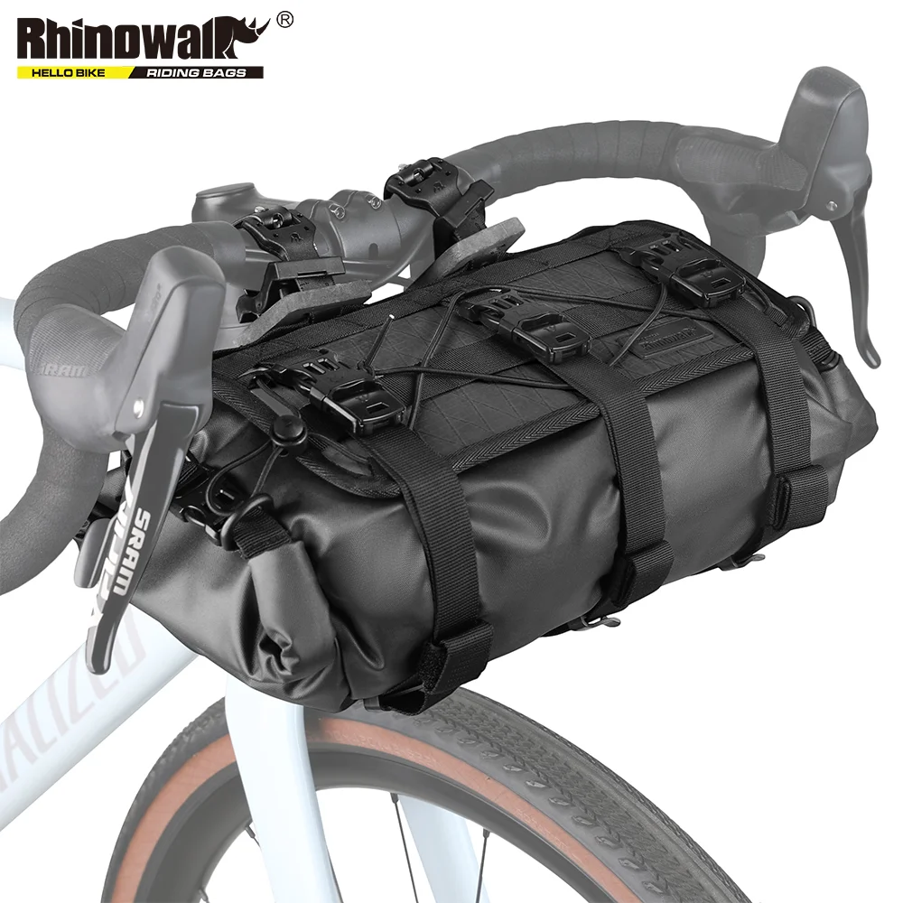 Rhinowalk Bike Handlebar Bag 7-13L Rainproof Front Bag Set Bikepacking MTB Road Bike Front Frame Bag Pannier Storage Bag