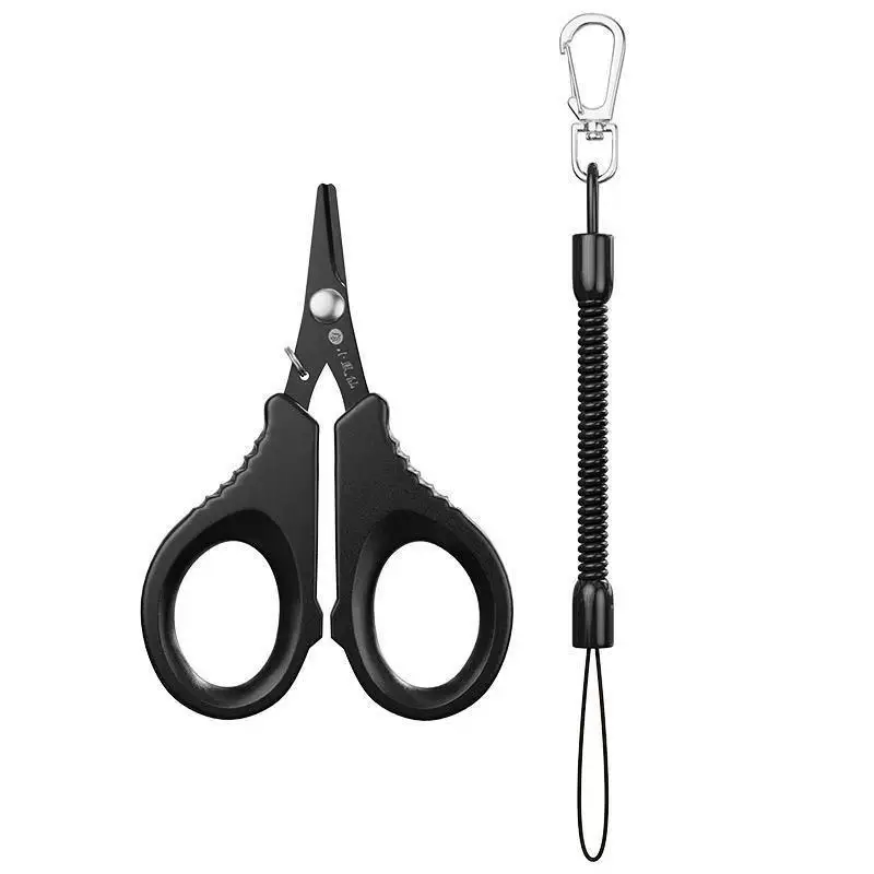 Professional Fishing Scissors Titanium Coated Ultra Sharp Stainless Steel for PE Line Braided Line Lead Wire Compact & Lightweig