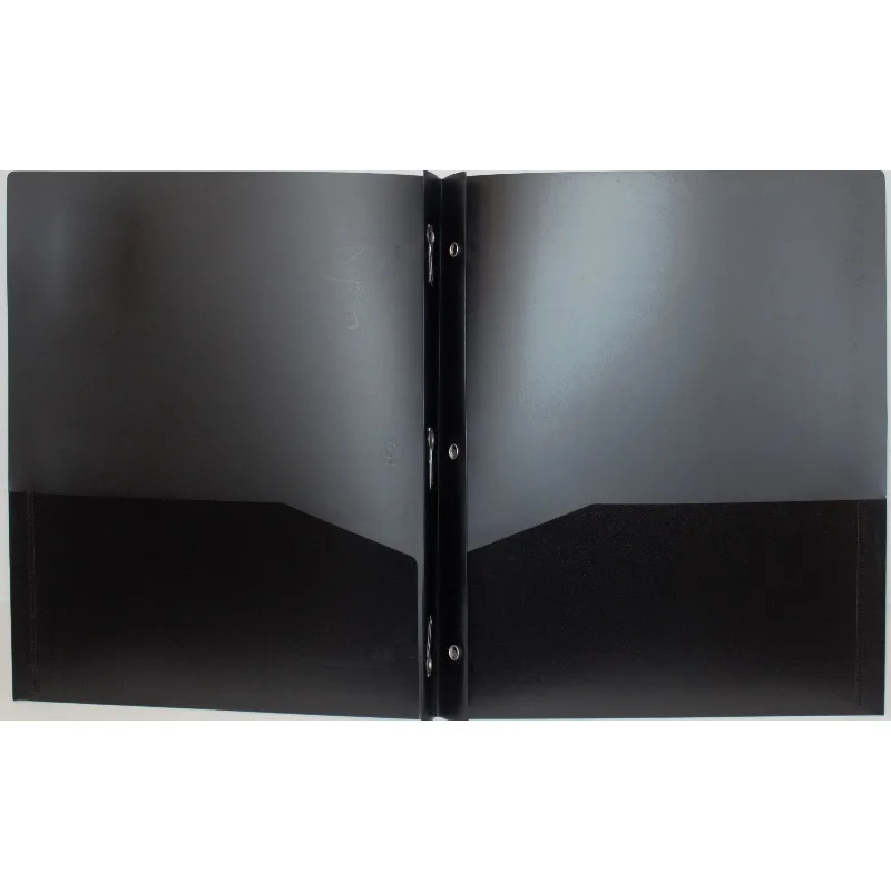 3-Prong Poly Folder, Black