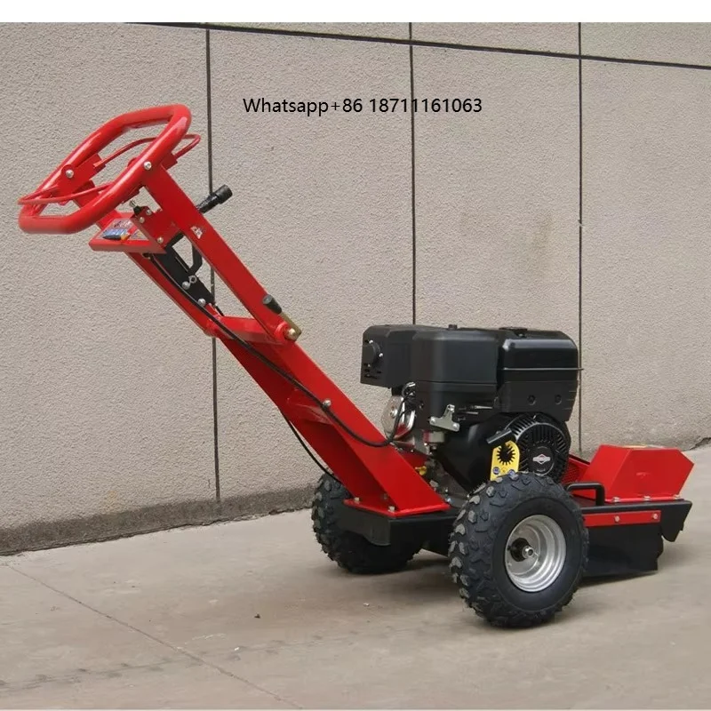 15HP Wheeled Handlebar Stump Grinder Tree Root Removal Machine Multifunctional  Engine Powered New Krs Brand Stump
