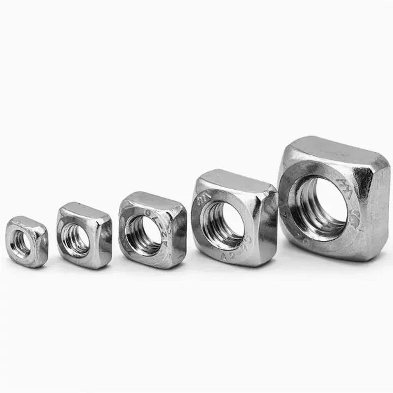 Galvanized square Nuts, Nickel-plated square Nuts, and square Nuts with Four Corners.