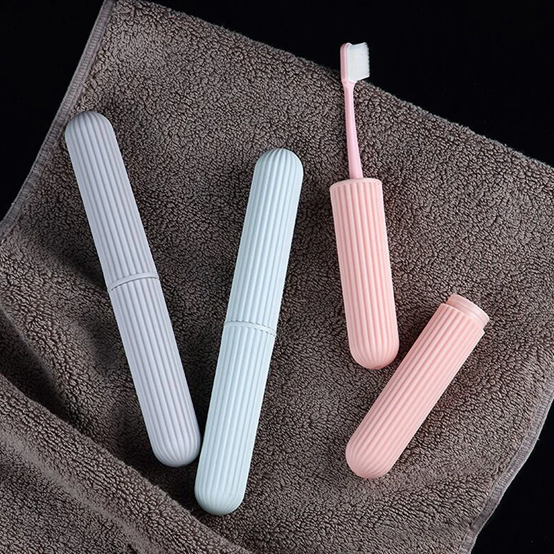 Multifunctional Toothbrush Case With Cover Portable Outdoor Travel Tooth Brush Dust-Proof Protect Box Household Commodities