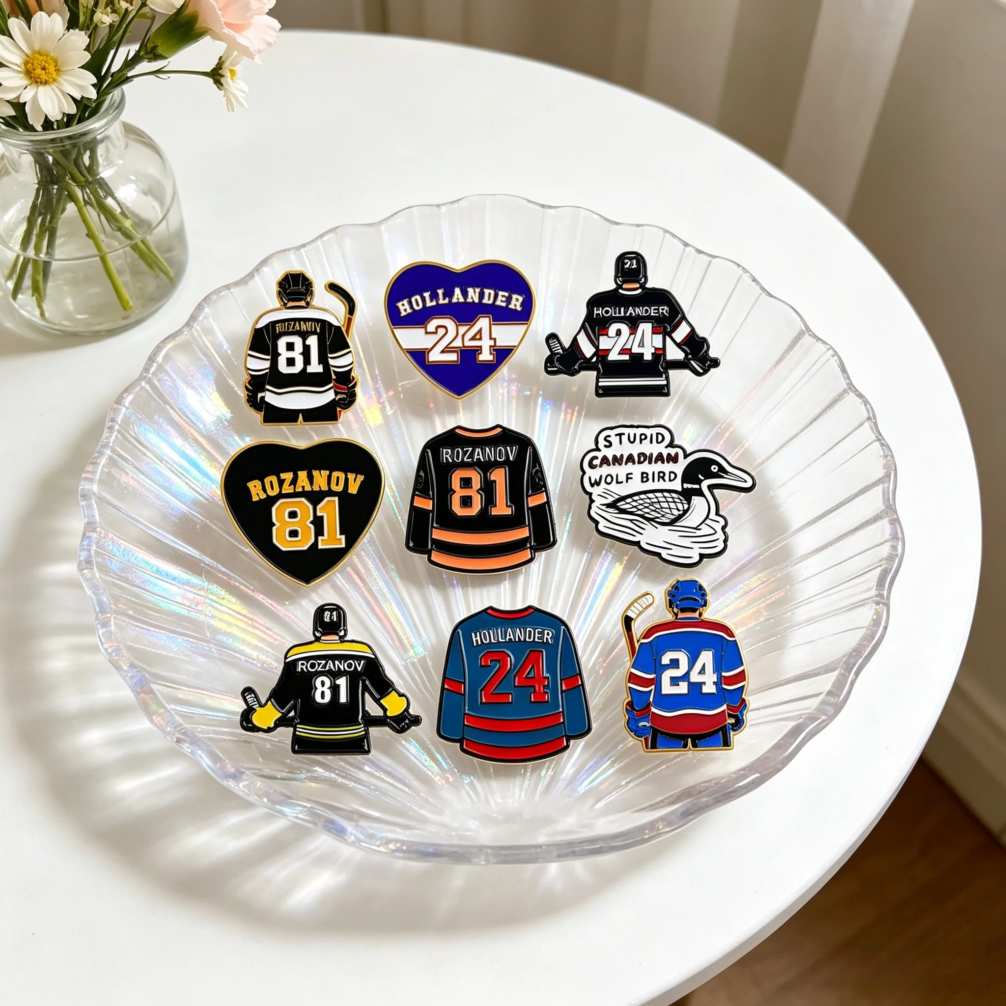Broche émaillée avec citation 'Heated Rivalry' inspirée d'un drama TV, pour uniforme de baseball, badge de revers, accessoire de vêtement, bijou, cadeau