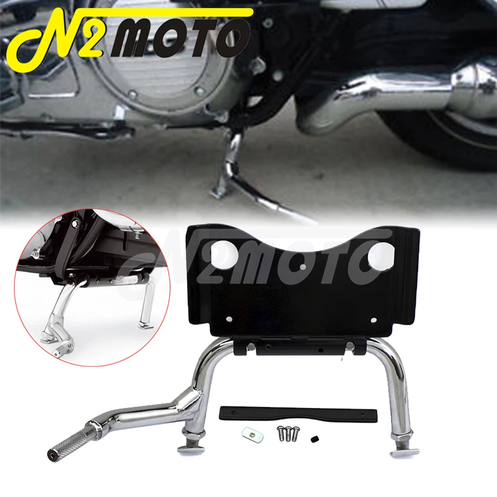 Motorcycle Service Holder Central Support Jack Kickstand Adjustable Center Stand For Harley Touring Road Electra Glide FLH FLT