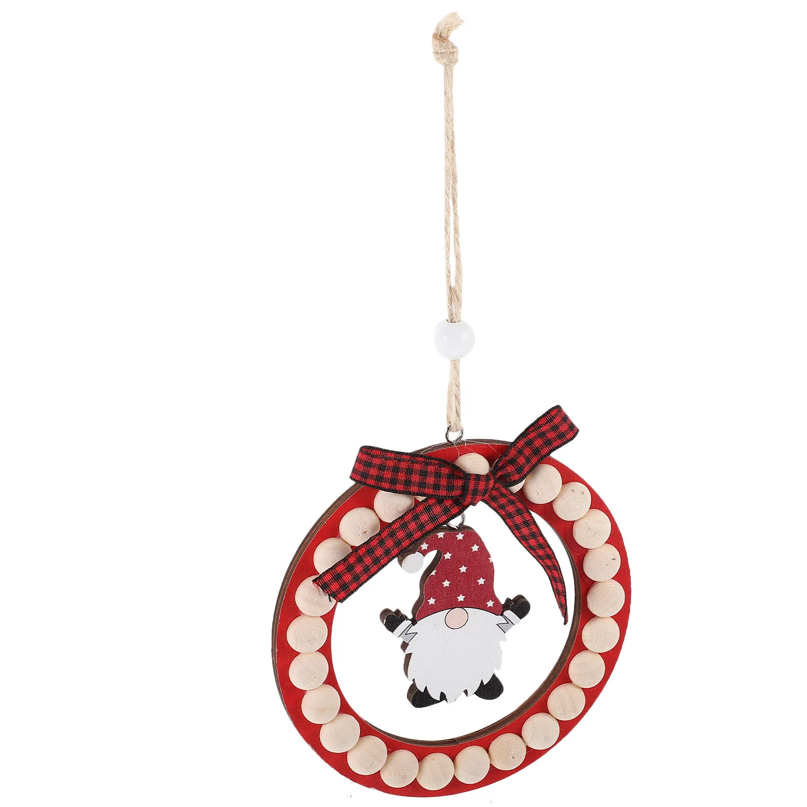 

Wooden Wreath Pendant Christmas Tree Xmas Ornaments Party Props Setting for Hanging Decor Supplies Shelf Decoration
