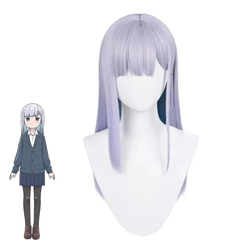 

Aharen Reina Cosplay Wigs Long 60cm Synthetic Light Purple Hair