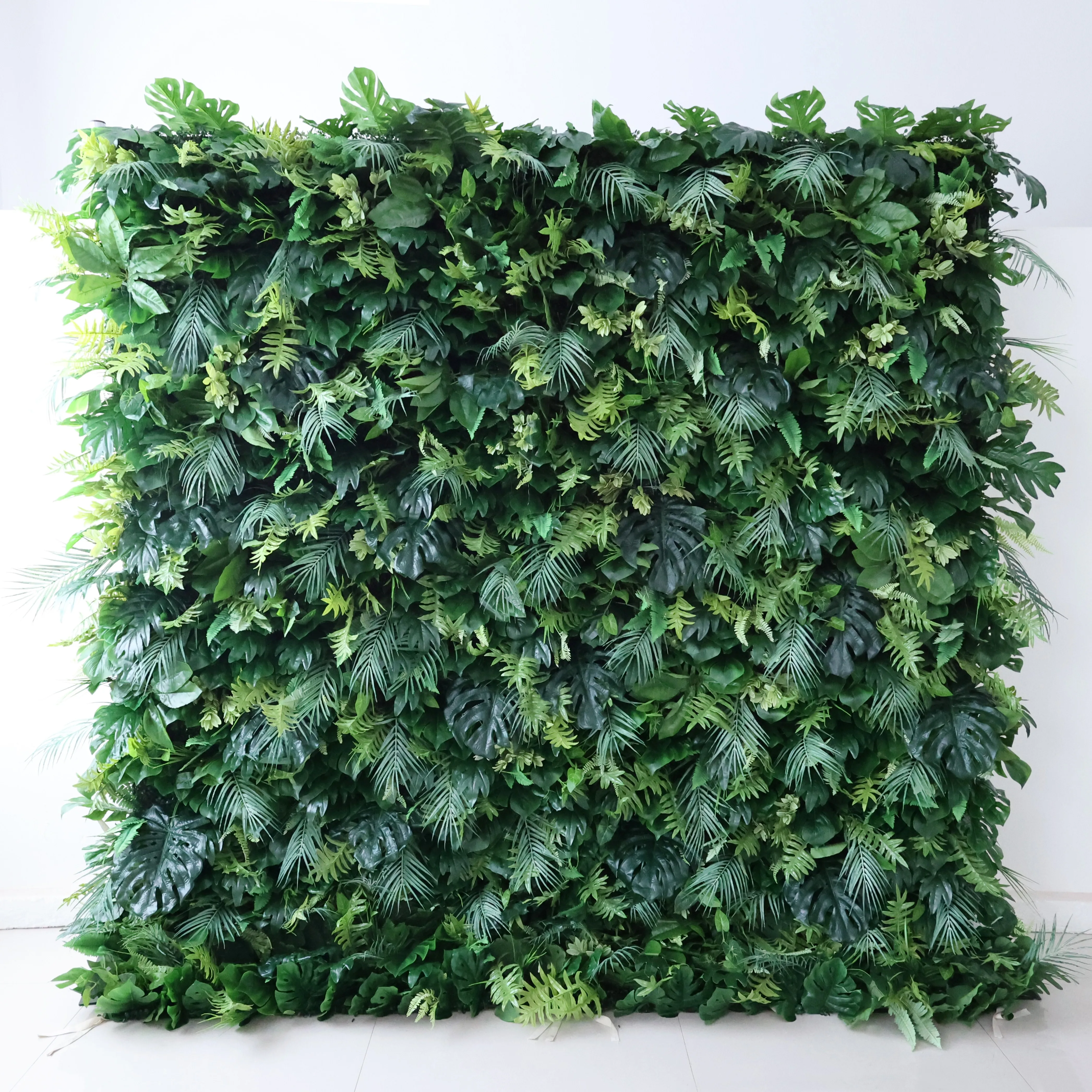 

YuLiFlower Artificial Nature Green Plants wall backdrop for wedding event stage decoration Flower panel rose decoration wall