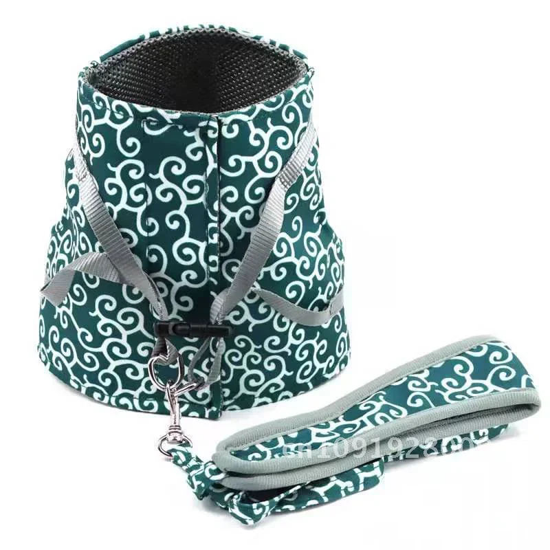

Pet supplies breathable cat traction rope walking cat vest Favorite cat carry and Easy strap strap pet to wear traction chest