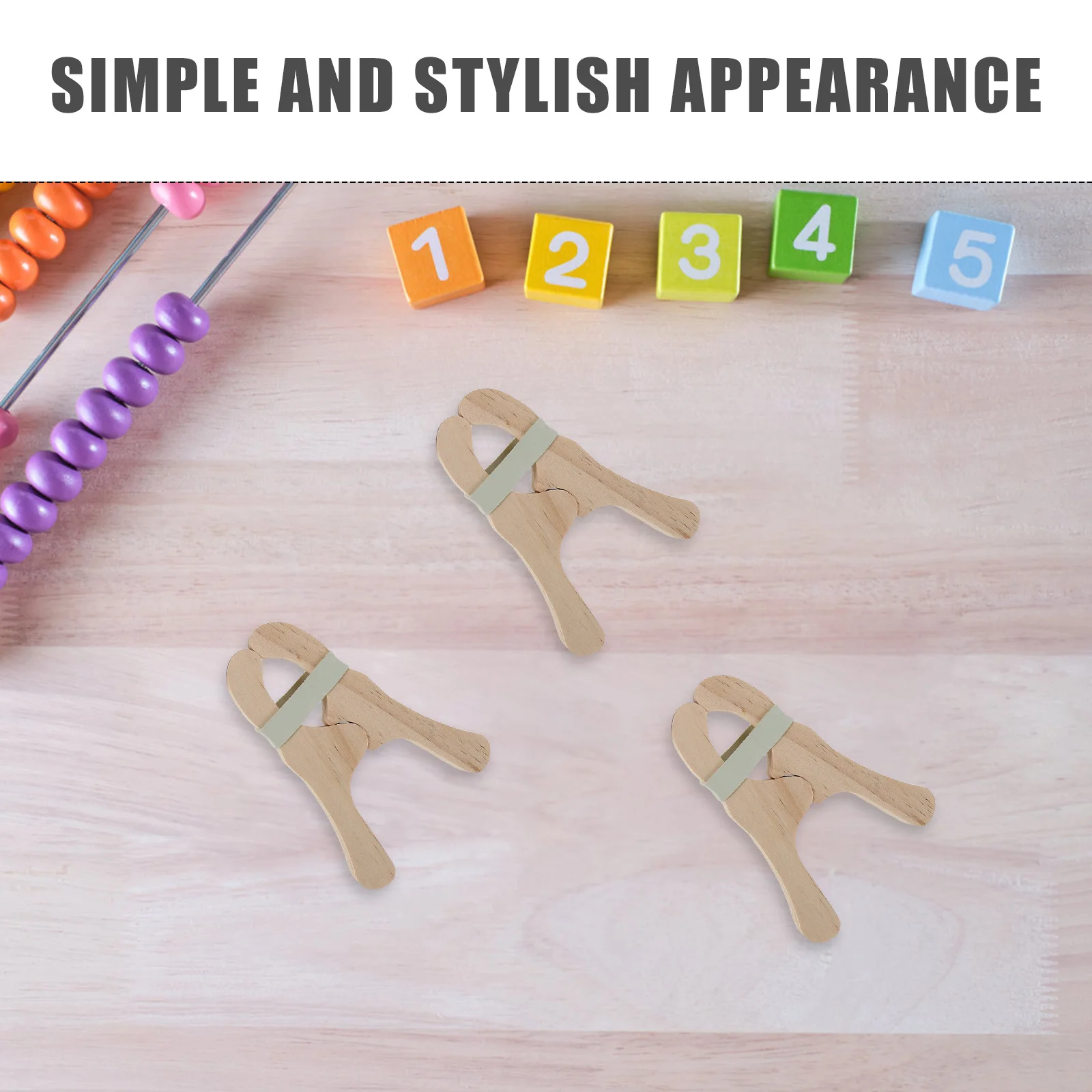 

6Pcs Wooden Play Clips for Children Ecofriendly Fort Building Kit Strong Grip Clips for Blankets Silks Creative Pretend Play