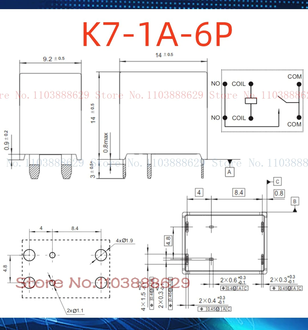 HFK7-T 12-HST K7-1A-6P
