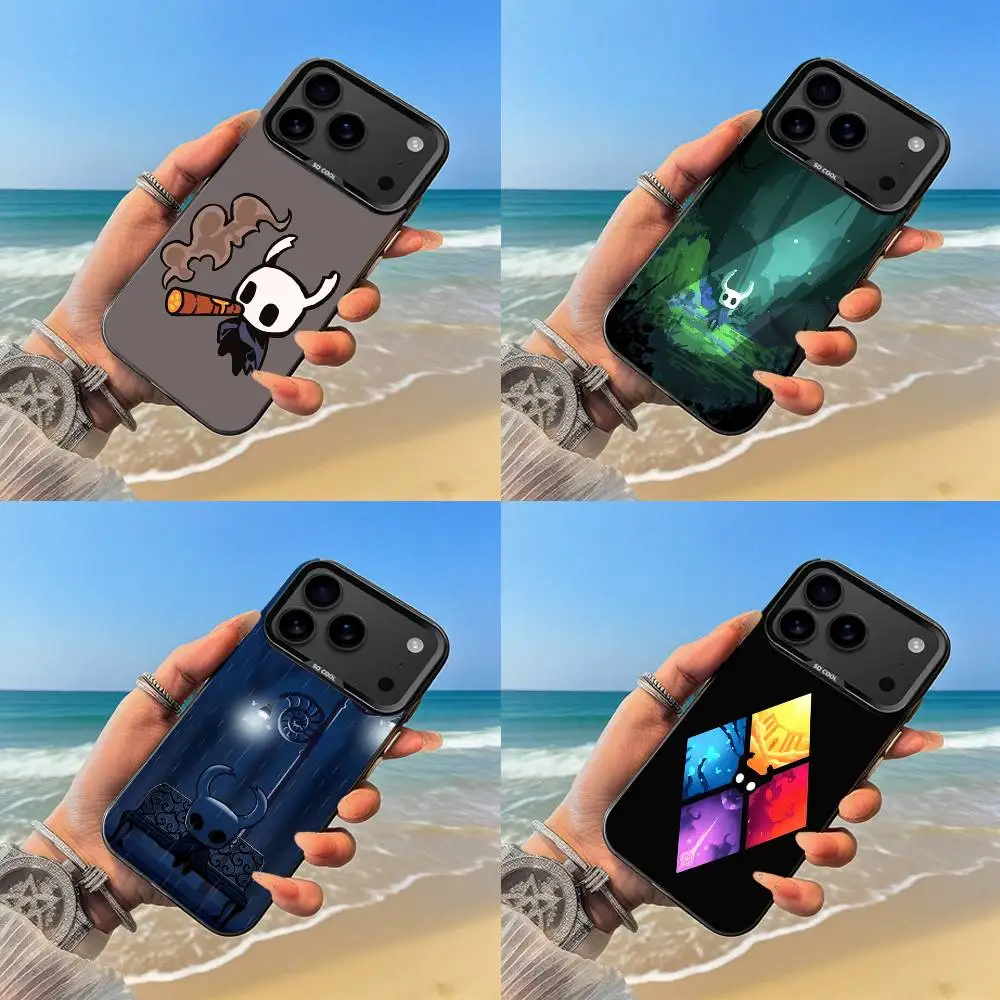 

Hot H-Hollow K-Knight Game Phone Case Black case for iPhone17,16,15,14,13,12,Pro,Max,Plus,E,SE4,Air,Mini